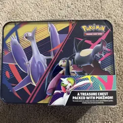 Pokemon TCG 2025 Fall Collectors Chest Lunchbox Tin New Factory Sealed - Image 2