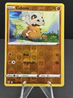 Cubone Reverse Holo 069/163 Common Pokemon TCG NM 2021 - Image 1