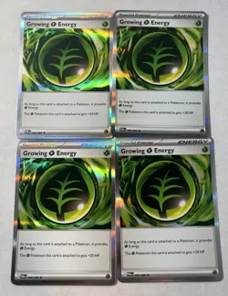 4x Growing Grass Energy 086/088 - ME03: Perfect Order (ME03) Pokemon Playset x4 - Image 1