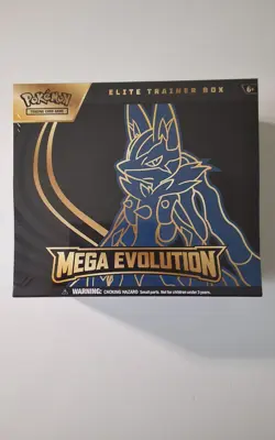 Pokemon TCG Mega Evolution Lucario ETB Sealed - Image 1