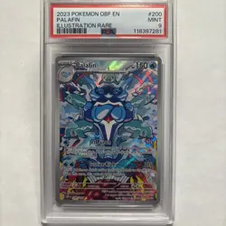 2023 POKEMON OBF EN-OBSIDIAN FLAMES ILLUSTRATION RARE #200 PALAFIN PSA 9 - Image 1
