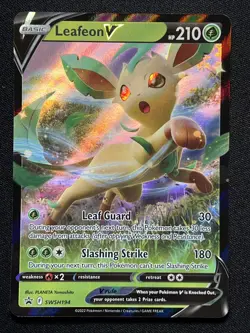 Leafeon V SWSH194 & Leafeon VSTAR SWSH195 Pokemon Black Star Promo TCG NM - Image 2