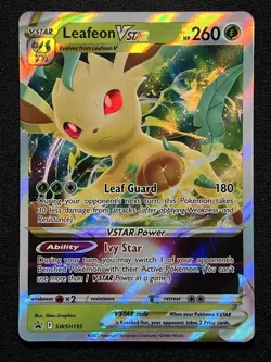 Leafeon V SWSH194 & Leafeon VSTAR SWSH195 Pokemon Black Star Promo TCG NM - Image 4