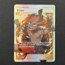 Kiawe 144/147 Burning Shadows Full Art Pokemon Card - Image 2