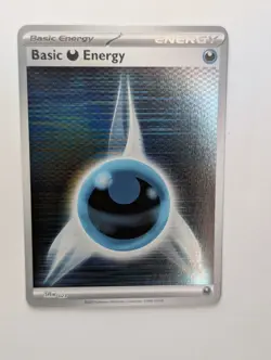 Basic Darkness Energy SVE 023 Holo Pattern Pokemon White Flare & Black Bolt NM - Image 1