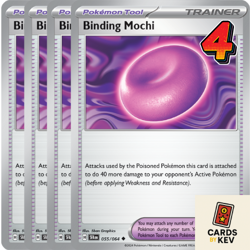 4x Binding Mochi 055/064 Playset - Shrouded Fable Pokemon TCG NM - Image 1