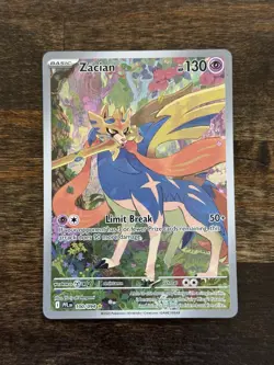 Pokemon Zacian 100/094 Me02: Phantasmal Flames Illustration Rare! Near Mint! - Image 1