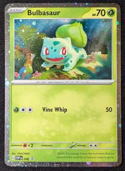 Pokemon 151 Cosmo Holo Promo Bulbasaur Charmander Squirtle SVP 046 047 048 - Image 3
