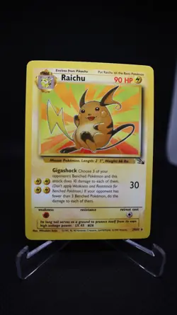 Raichu 29/62 Regular Pokemon TCG Fossil NM/M - Image 1