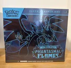 Pokemon TCG: Mega Evolution Phantasmal Flames Elite Trainer Box ETB- SEALED - Image 1
