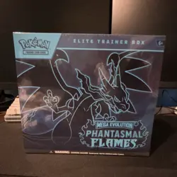 Pokemon TCG Mega Evolution Phantasmal Flames Elite Trainer Box English - Image 1
