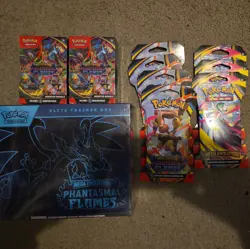 Pokemon Mega Evolution Phantasmal Flames Elite Trainer Box Mega Bundle - Image 1