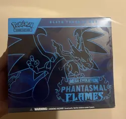 Pokemon TCG: Mega Evolution—Phantasmal Flames Elite Trainer Box NEW SEALED - Image 1