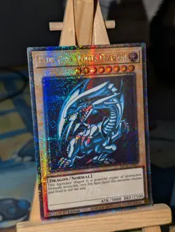 Blue Eyes White Dragon MP24-EN001 Quarter Century Secret Rare NM 1st Ed Yugioh - Image 1