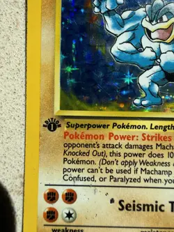 Pokemon TCG Machamp 8/102 1st Edition HOLO Base Set 1999 WOTC Vintage - Image 2