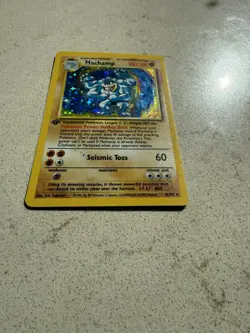 Pokemon TCG Machamp 8/102 1st Edition HOLO Base Set 1999 WOTC Vintage - Image 3