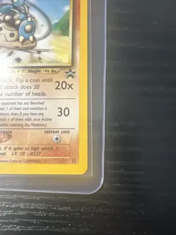 Hitmontop #37 Black Star Promo WOTC Vintage Pokemon - Image 5
