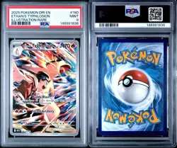 2025 Pokemon Destined Rivals Ethan's Typhlosion #190/182 PSA 9 - English - Image 3