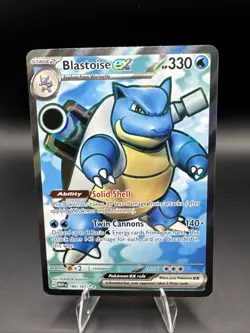 Blastoise EX 184/165 Scarlet & Violet 151 Full Art Holo Pokemon Card #2 - Image 1