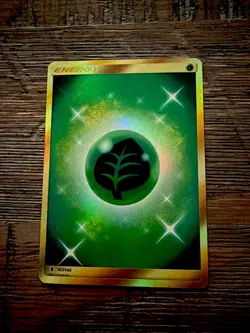 Pokemon TCG Grass Energy Card-Basic Secret Rare Foil 167/145 - Image 1