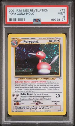 2001 Pokemon Neo Revelation Holo Rare Porygon2 12/64 PSA 9 - Image 1