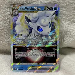 Alolan Vulpix VSTAR 034/195 - Pokemon TCG, Silver Tempest, Holo Ultra Rare - Image 1