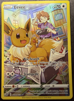 Pokemon TCG Eevee Trainer Gallery Brilliant Stars TG11/TG30 Ultra Rare - Image 1