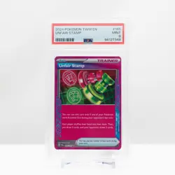Pokemon 2024 Unfair Stamp #165 Twilight Masquerade Ace Spec - PSA 9 - Image 2