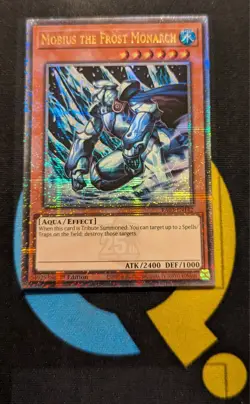 RA03-EN142 Mobius the Frost Monarch Quarter Century Secret Rare 1st Ed YuGiOh - Image 1