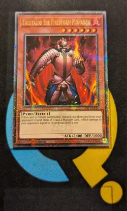 RA03-EN142 Thestalos the Firestorm Monarch Quarter Century Secret Rare YuGiOh - Image 1