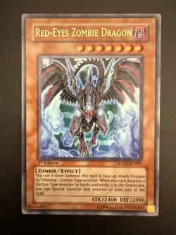 Yu-Gi-Oh! SDZW-EN001 Red-Eyes Zombie Dragon 1st Edition (Ultra Rare) - Image 1