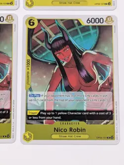 4X Nico Robin OP09-107 R One Piece TCG Foil Emperors in the New World NM - Image 5