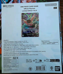 ONE PIECE Card Game Official Playmat Limited Edition Vol. 4 + Promo Zoro - Image 2