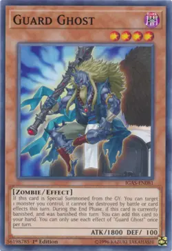 Guard Ghost - IGAS-EN081 - Common - 1st Edition Near Mint Yugioh Card - Image 1