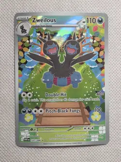 Zweilous 2025 Pokemon TCG White Flare Illustration Rare Holo Card #147/086 SV - Image 1