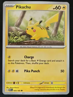 Pikachu 025/165 Pokemon Together Stamped Promo Pokemon Trading Card Game 2023 NM - Image 1