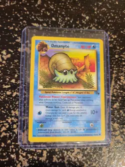 Omanyte 52/62 Common Pokemon Card Fossil Set Unlimited - 1999 WOTC - Image 2