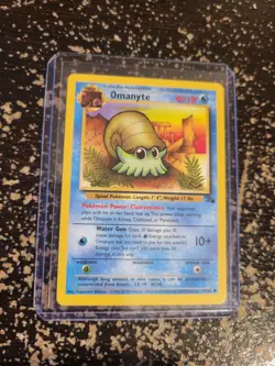 Omanyte 52/62 Common Pokemon Card Fossil Set Unlimited - 1999 WOTC - Image 5