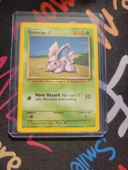 Nidoran 55/102 Base Set Unlimited Pokemon NM-Mint Vintage Card - Image 2