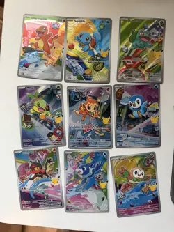 Pokemon 2026 First Partner Illustration Collection Series 1 Promos Set 9 Cards - Image 1
