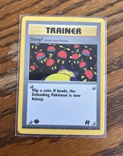 Pokemon TCG Sleep 79/82 Team Rocket 1st Edition NM Card - Image 1