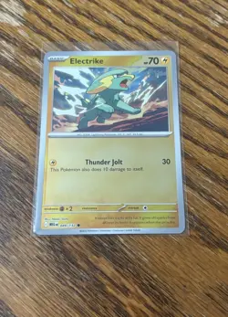 Pokemon TCG Electrike 049/132 Reverse Holo Common NM Card Mega Evolution - Image 1