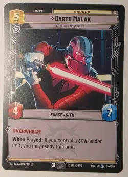 Darth Malak Covetous Apprentice (Star Wars Unlimited) Normal - Image 1