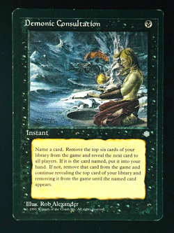 MTG - Demonic Consultation - LP - Ice Age - UNCOMMON - EN - REG - Image 1