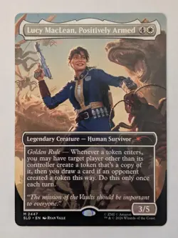 Lucy MacLean, Positively Armed 2447 Near Mint Fallout Secret Lair SLD Magic MTG - Image 1