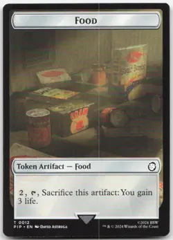 MTG Soldier (0010) // Food (0012) Double-Sided Token T Fallout 10 // 12 LP - Image 2