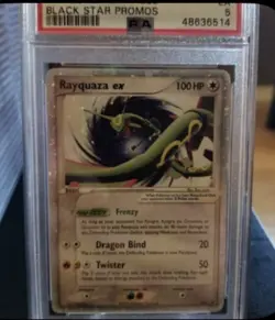2006 POKEMON BLACK STAR PROMOS #039 RAYQUAZA EX-HOLO PSA 5 🔥 Rare Legendary - Image 2