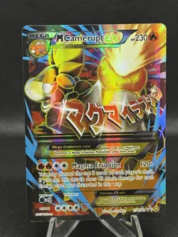 Pokemon Mega Camerupt EX TCG Full Art Alternate Black Star Promo XY198a LP/NM - Image 1