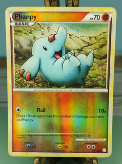 Pokemon - Phanpy #77/123 - HeartGold SoulSilver Reverse Holo Trading Card TCG - Image 1