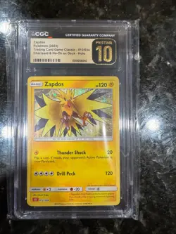 Pokemon Zapdos Classic Holo Charizard & Ho-Oh ex Deck 012/034 CGC PRISTINE 10 - Image 1
